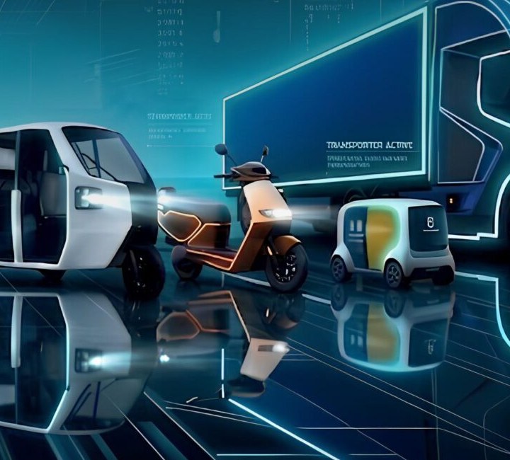 Electric two- and three-wheelers and a last-mile delivery vehicle on the EVS Ethiopia floor