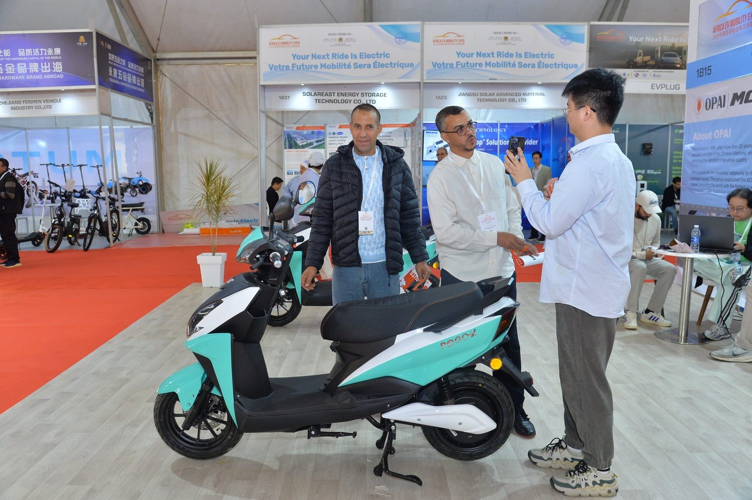 Photograph from the show floor